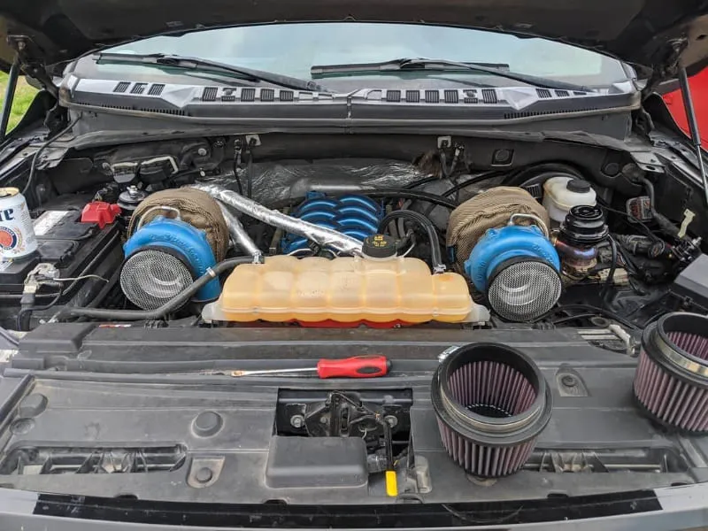 Turbo Screen 4.0 Inch Black Stainless Steel Mesh WStainless Steel Clamp SANDB product image