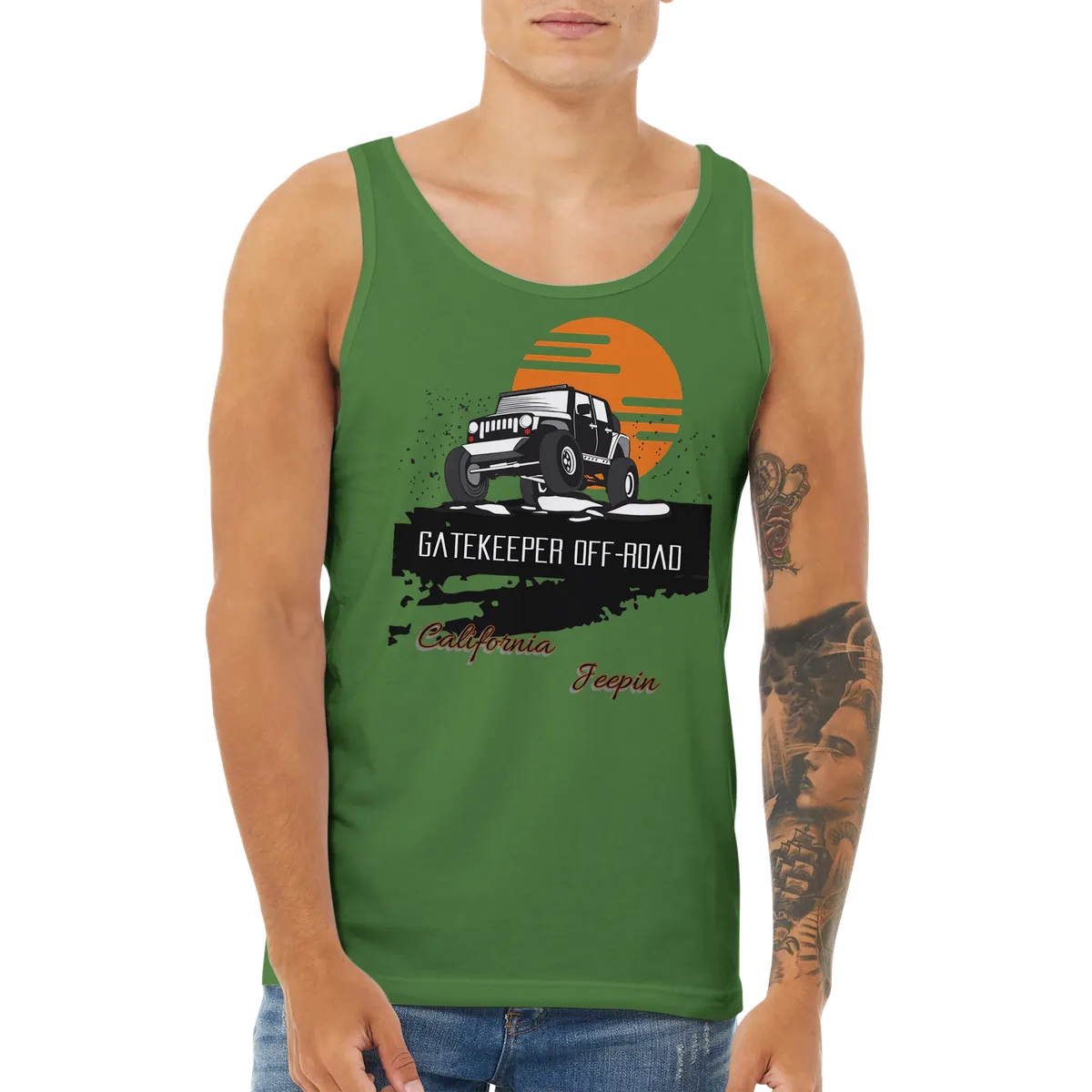 GateKeeper Cali Jeepin Premium Unisex Tank Top product image