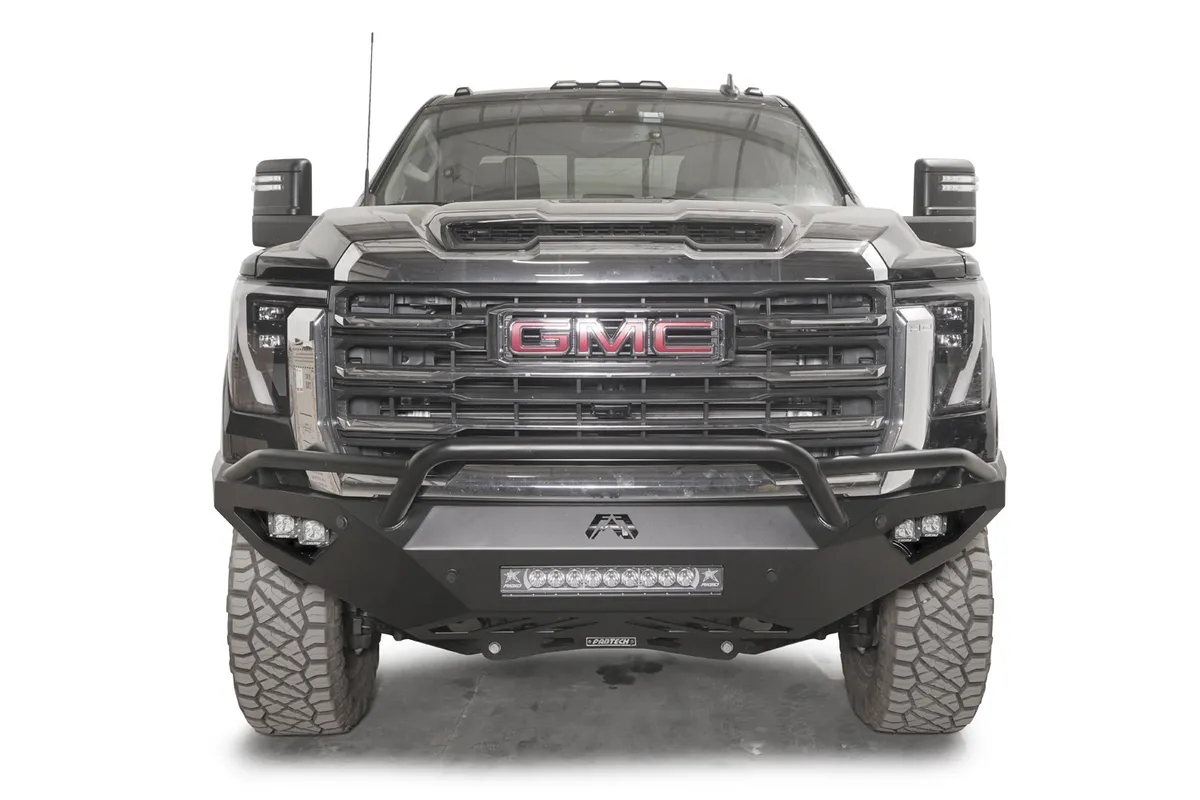 Vengeance Front Bumper; w/ Pre-Runner Guard; 2 Stage Black Powder Coat; product image