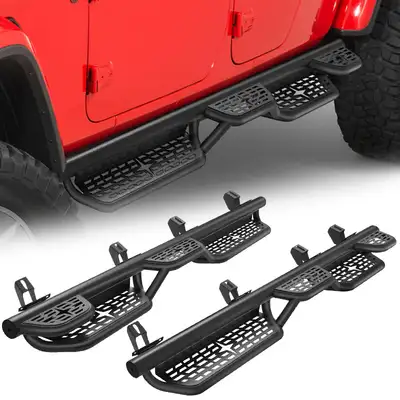 LED Factory Mart Jeep Running Boards Dual Steps for Gladiator 2020-2026