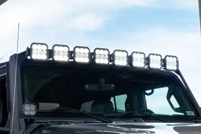Diode Dynamics Diode Dynamics - Jeep JL SS5 Sport CrossLink Windshield White Combo Lightbar Kit