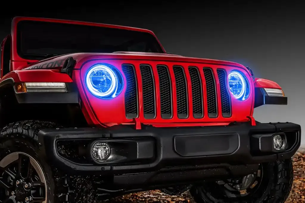 1346-330 - Jeep Wrangler JL/Gladiator JT ColorSHIFT RGB+W Headlight DRL Kit - w/RF Cont. product image