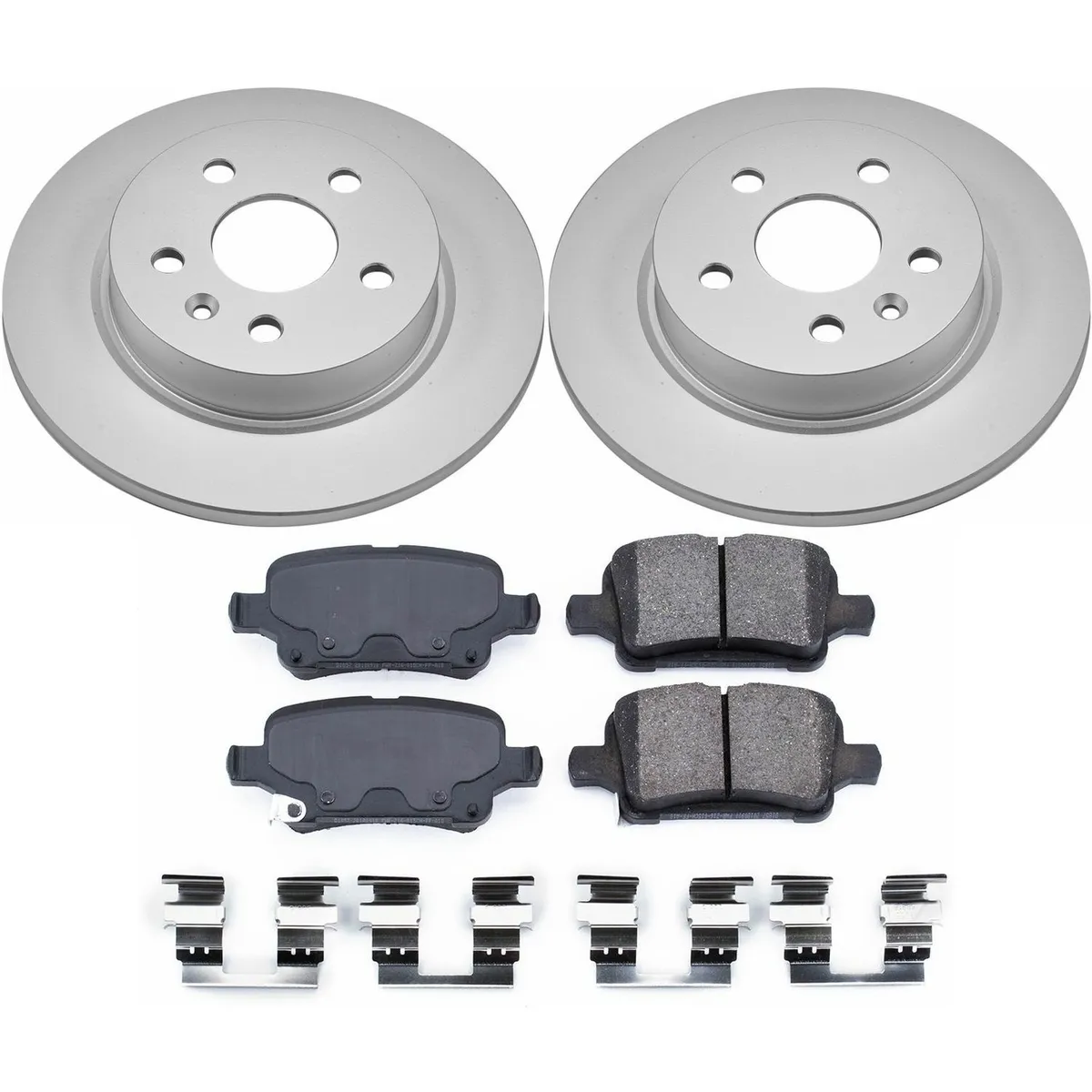 Z17 Geomet Coated Rotor Kit: Genuine Geomet Fully Coated Rotors; Ceramic Pads W/Hardware product image