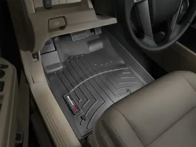 Weathertech 2009 + Honda Pilot Black Front FloorLiner / 2009 + Honda Pilot Black Front FloorLiner