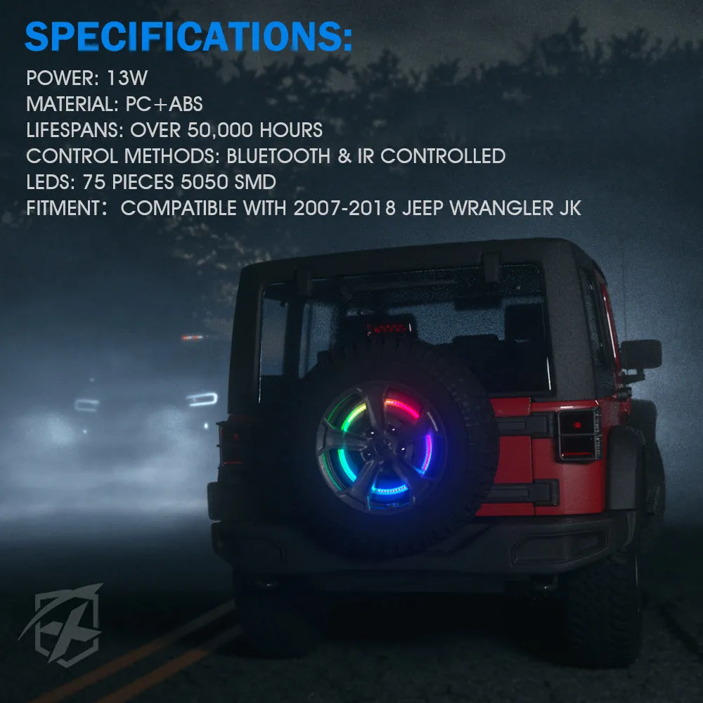Jeep Wrangler JK RGB LED Spare Tire Brake Light product image