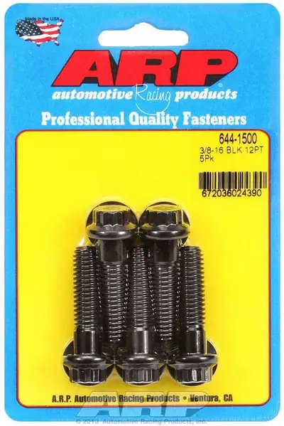 ARP Auto Racing 3/816 x 1.500 12pt 7/16 Wrenching Black Oxide Bolts