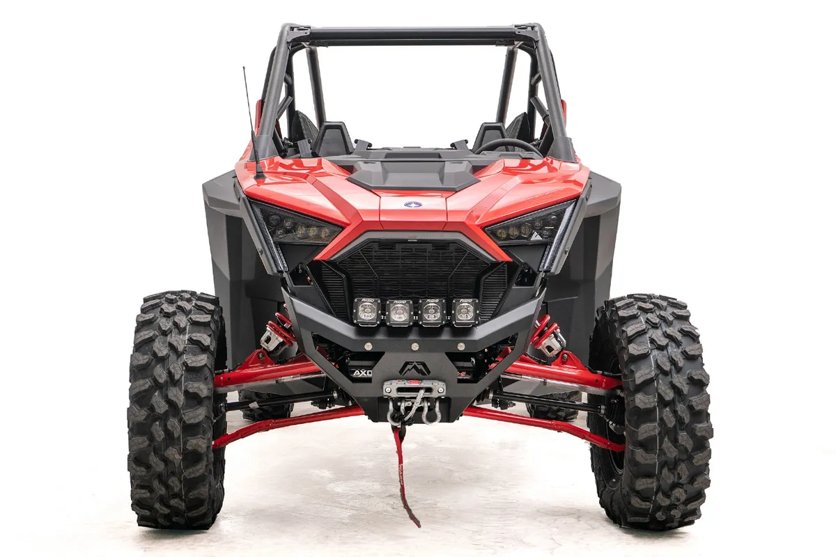 SXS Winch Bumper; 2 Stage Matte Black Powder Coated; product image