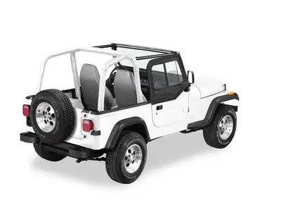 Bestop Bestop Upper Door Sliders - Black Denim - TJ