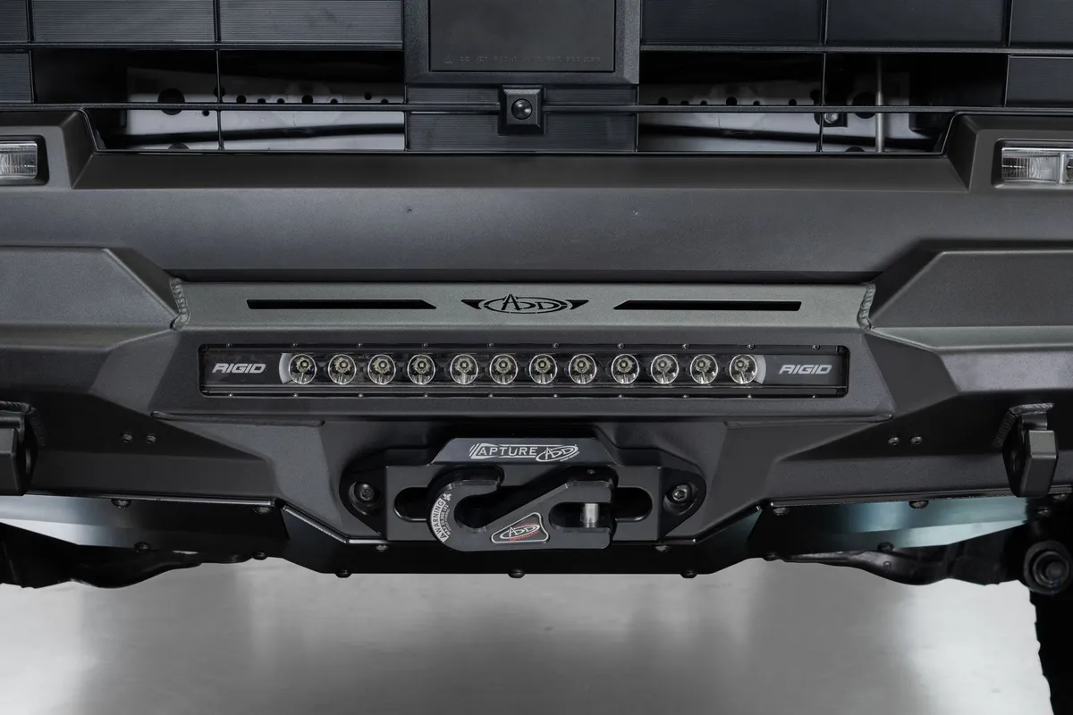 Addictive Desert Designs 2025 Toyota 4Runner Stealth Center Mount Front Bumper with Top Hoop F710353070103 product image