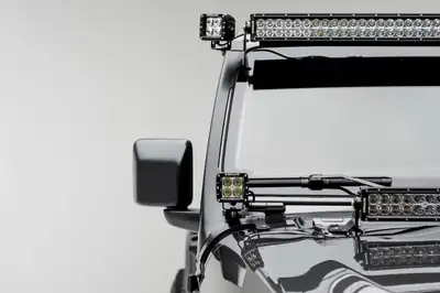 ZROADZ Off Road Products Zroadz A-Pillar Mounting Kit For Two 3in LED Pods And a 52in Light Bar - Jt/Jl