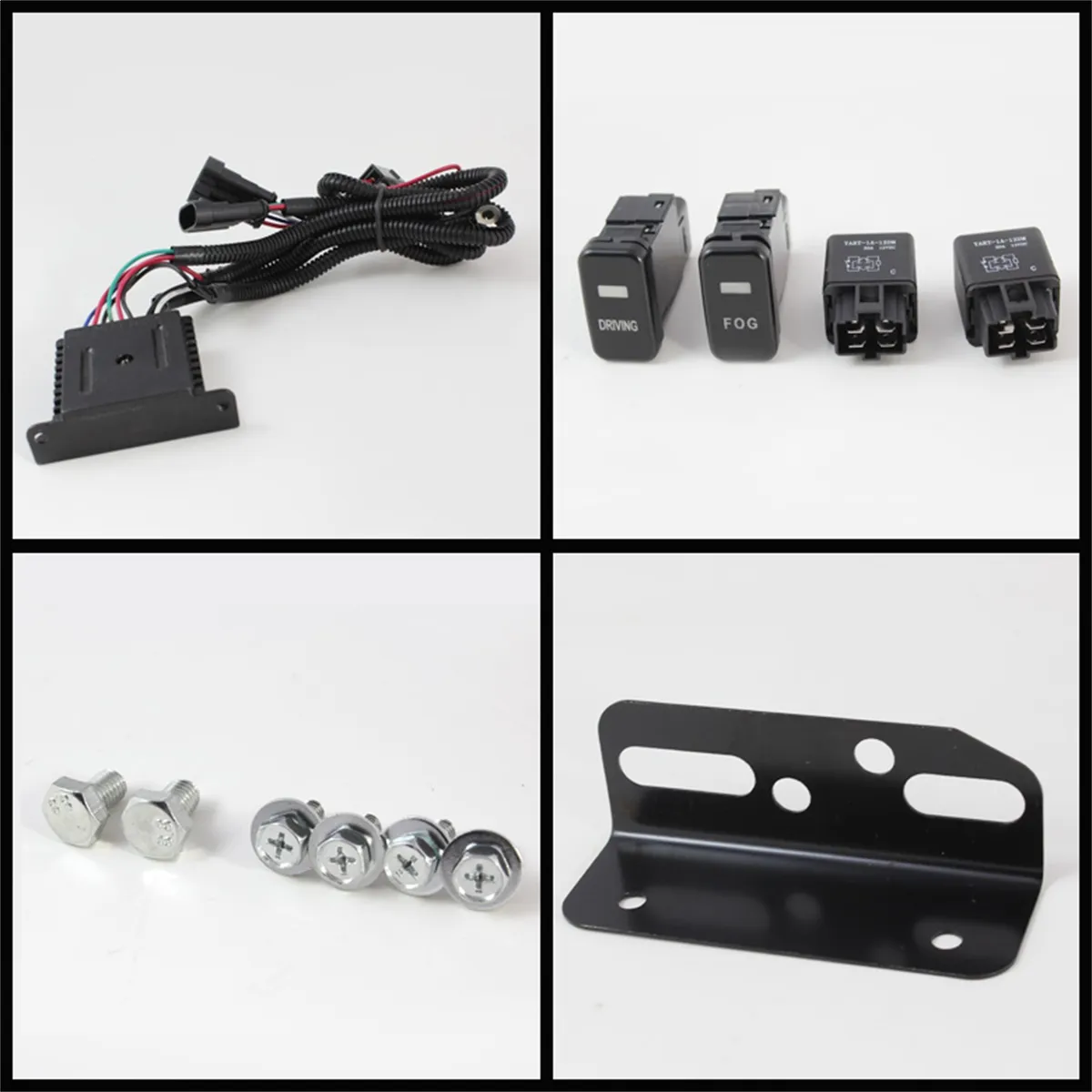 Toyota FJ Cruiser 07-14 Fog Lights With LED Daytime Running Lights W/Switch - Black product image