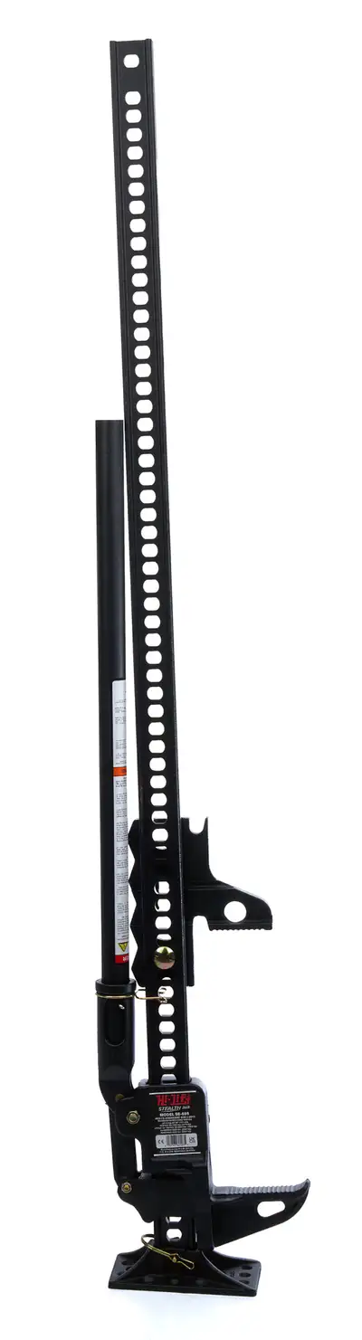 Hi-lift Jack Hi-Lift 60 STEALTH Model 7000 lb. Capacity (4660 Rated Capacity). Unique Winch-Clamp-Spreader Attachment. All Matte Black Textured Finish SE-605PC