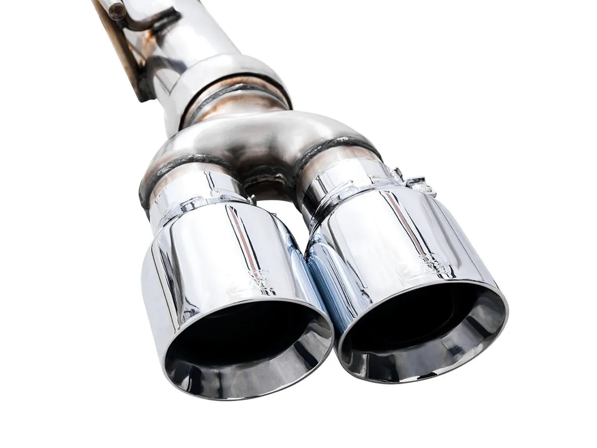 AWE 0FG Catback Exhaust for Silverado ZR2/Sierra AT4X - Dual Bashguard (no tips) product image