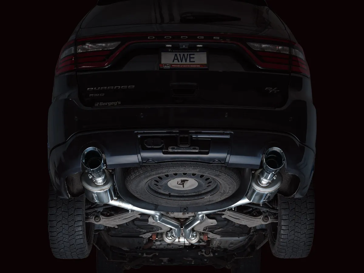 AWE Track Edition Exhaust for Dodge Durango 3.6 / 5.7 - Chrome Silver Tips product image
