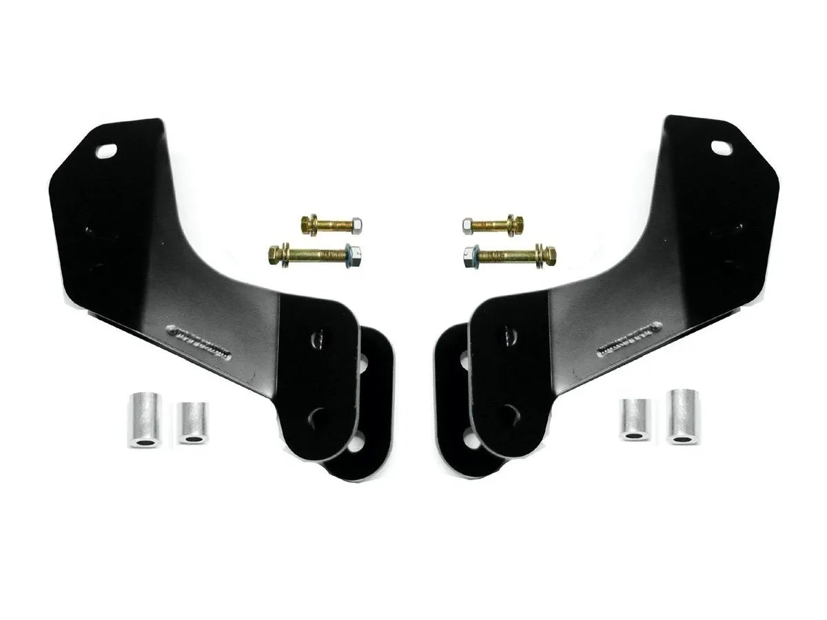 EVO Manufacturing 18c Wrangler/20c Gladiator Bolt on Front Overland Control Arm Drop Brackets Black Powder Coated