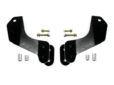 EVO Manufacturing 18c Wrangler/20c Gladiator Bolt on Front Overland Control Arm Drop Brackets Black Powder Coated