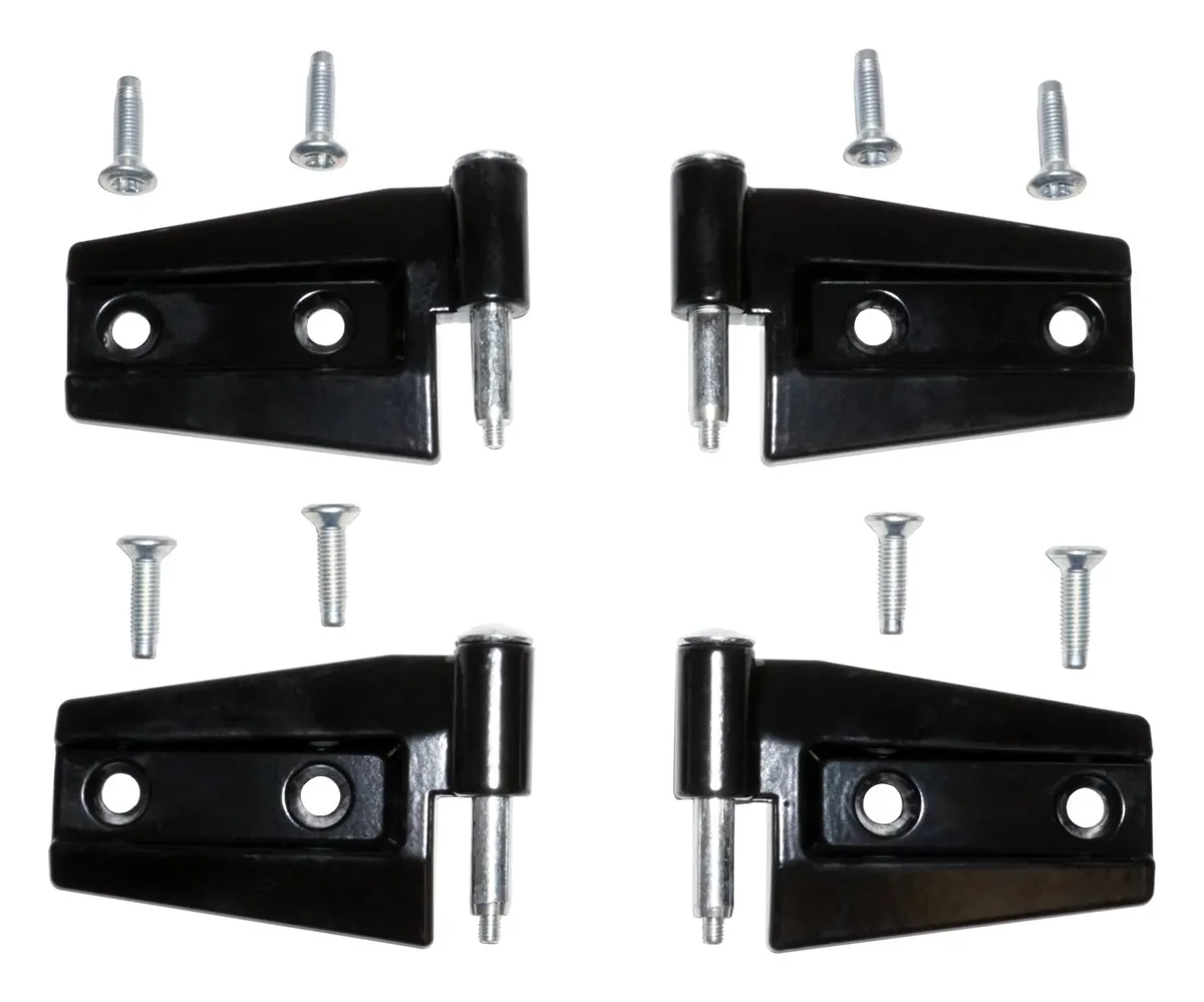 Black Door Hinge Kit Black Primer Door Hinge Set (Door Side);includes 2 Left And 2 Right Hinges And Hardware;hinges Work For Upper or Lower Position of Front or Rear Doors; product image