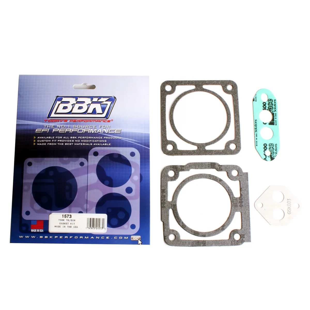 Bbk Performance Parts 1573 Throttle Body Gasket Kit - Ford 75mm Throttle Body Part 1503 Or1600 product image