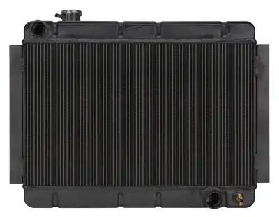 COLD-CASE Radiators 66-67 Chevelle/El Camino Manual Aluminum Radiator Black Night Rider Series Cold Case Radiators