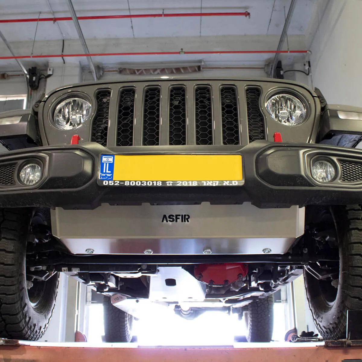 Steering Rod Skid Plate | Jeep Wrangler JL 18-24 / Gladiator JT 19-24 (Plastic original bumper) product image