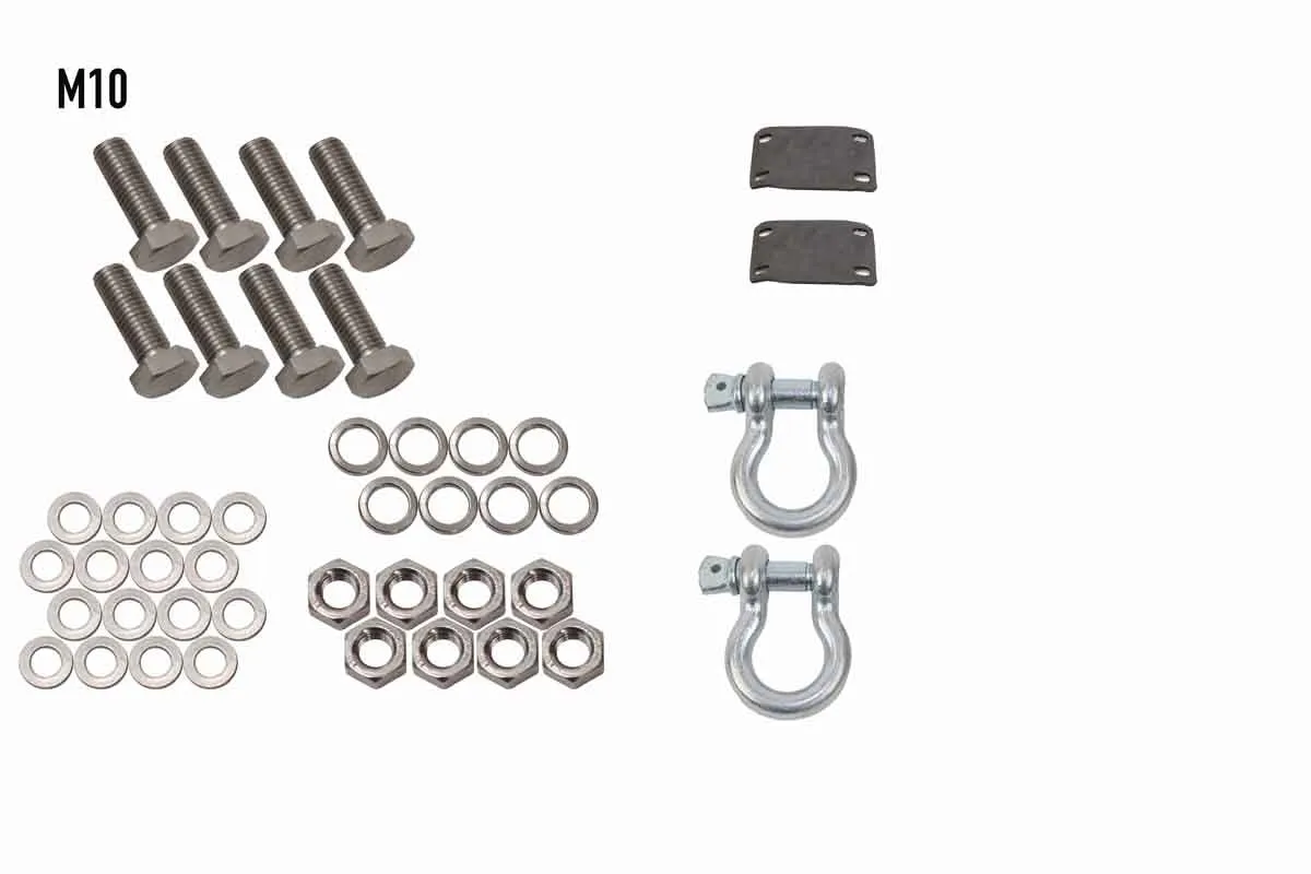 Barracuda D-Ring Mount Pair 07-18 Jeep Wrangler, 18-Present Jeep Wrangler, 18-Present Jeep Gladiator JT Fishbone Offroad product image
