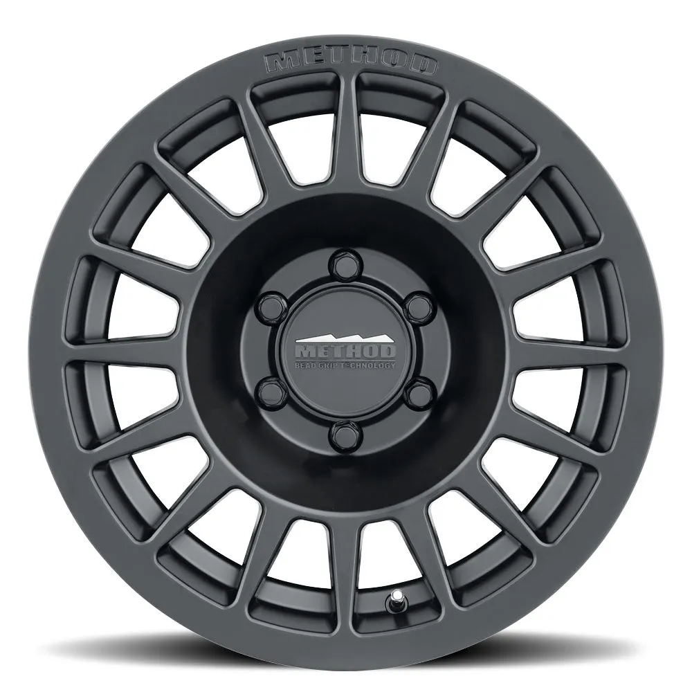 Aluminum Wheels 17x8.5 Bead Grip MR707 Bolt Pattern 5 On 114.3 Offset 38 Lip Size 0 Matte Black MB Method product image