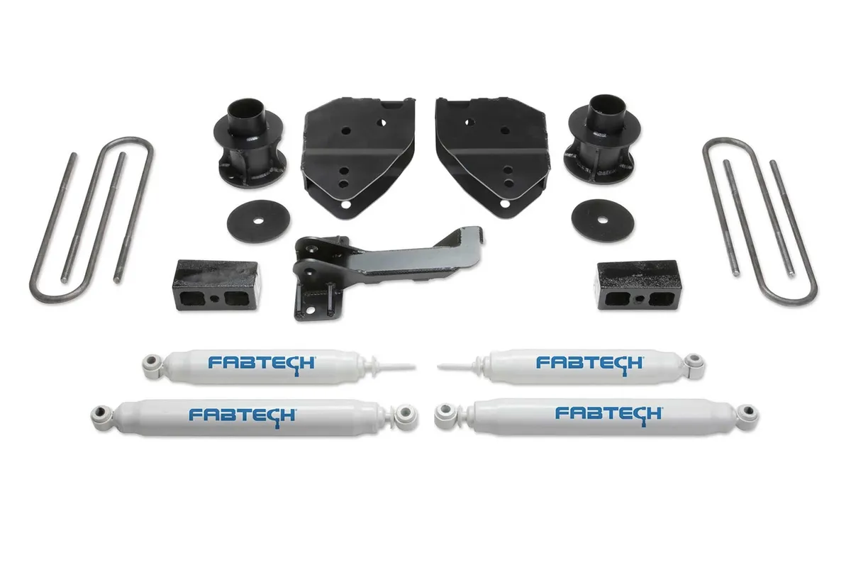 Budget Lift System w/Shock; 4 in. Lift; Incl. Performance Shocks; product image