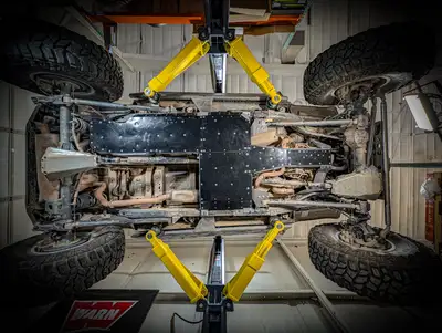 Next Venture Motorsports JL 7000-Series Aluminum Belly Skids (3.6 V6) - 2021-2025+ / No E-Torque Skid / 1/4" UHMW (Comes Standard)