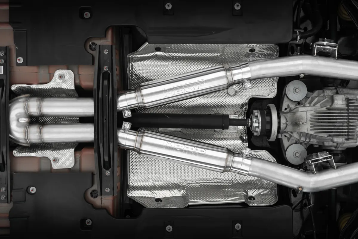 Armor Pro T304 Stainless Steel 3 Inch Resonators Race to Street Profile Conversion Kit For S7114, S7116 and S7118 15-23 Dodge Challenger MBRP product image
