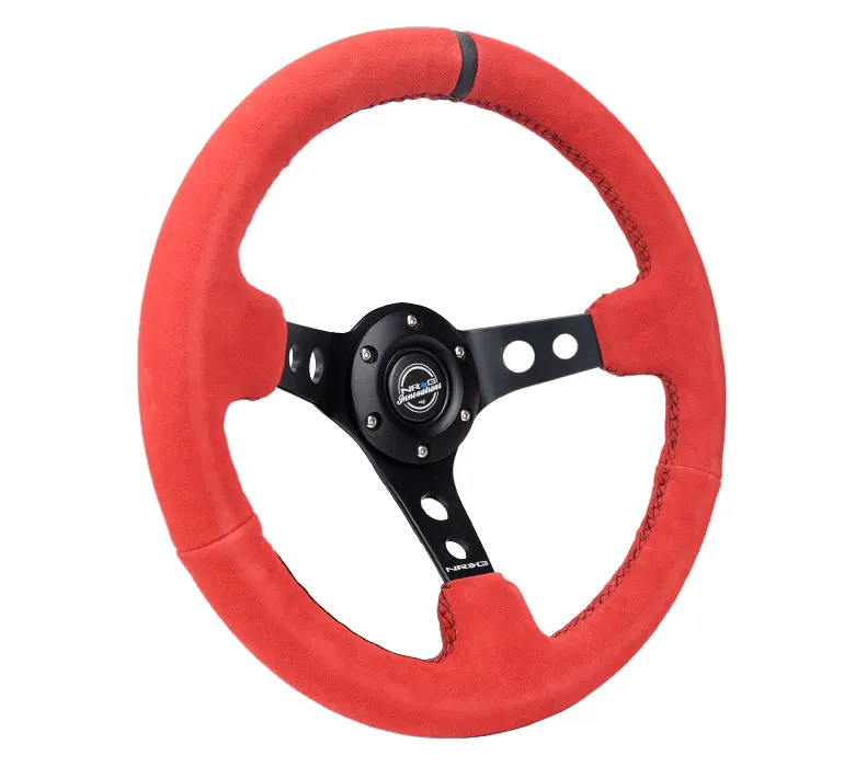 Steering Wheel 350mm 3in Dish Black Suede product image