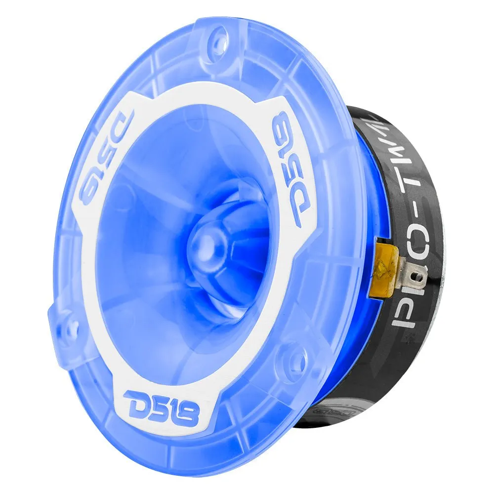 "DS18 - 3.8"" Super Bullet Tweeter with RGB LED Lights 240 Watts 1"" Aluminum 4-Ohm Vc" product image