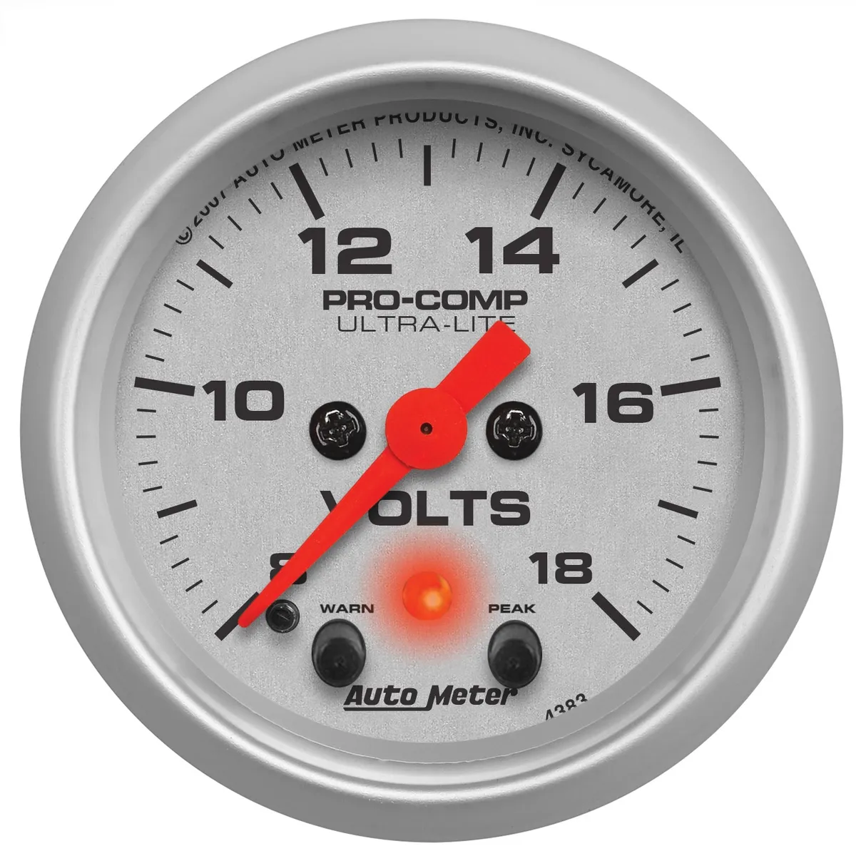 Gauge, Voltmeter, 2 1/16", 18V, Digital Stepper Motor w/Peak & Warn, Ultra-Lite product image