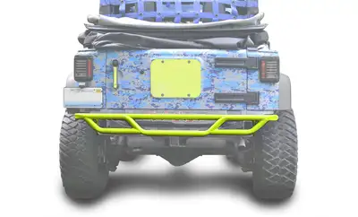 Steinjager Steinjäger Bumpers Wrangler JK 2007-2018 Bumper, Rear, Tube Neon Yellow