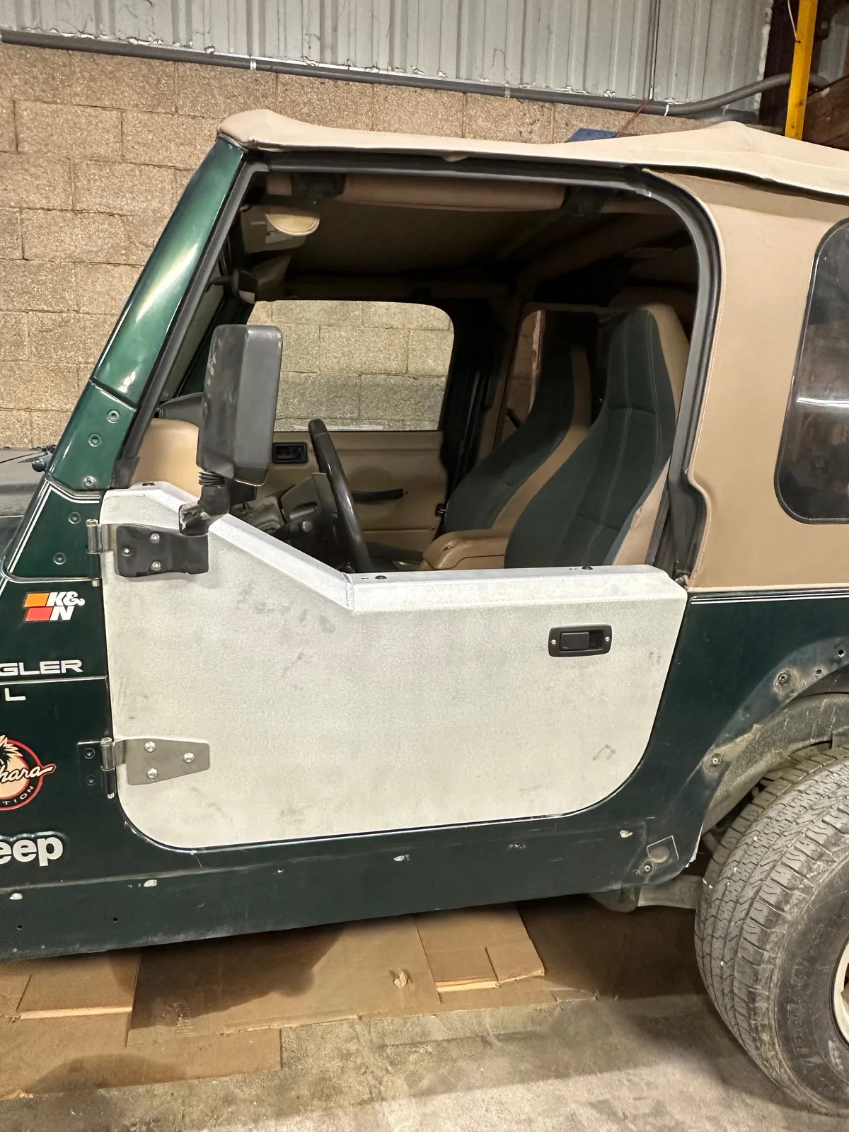 Aluminum Half Door Set (2) for Jeep TJ Wrangler (1997-2006) product image