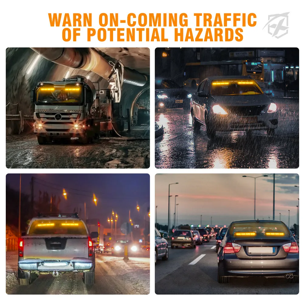 17" Dual LED Directional Traffic Advisor Light Bars | Contract G2 Series product image