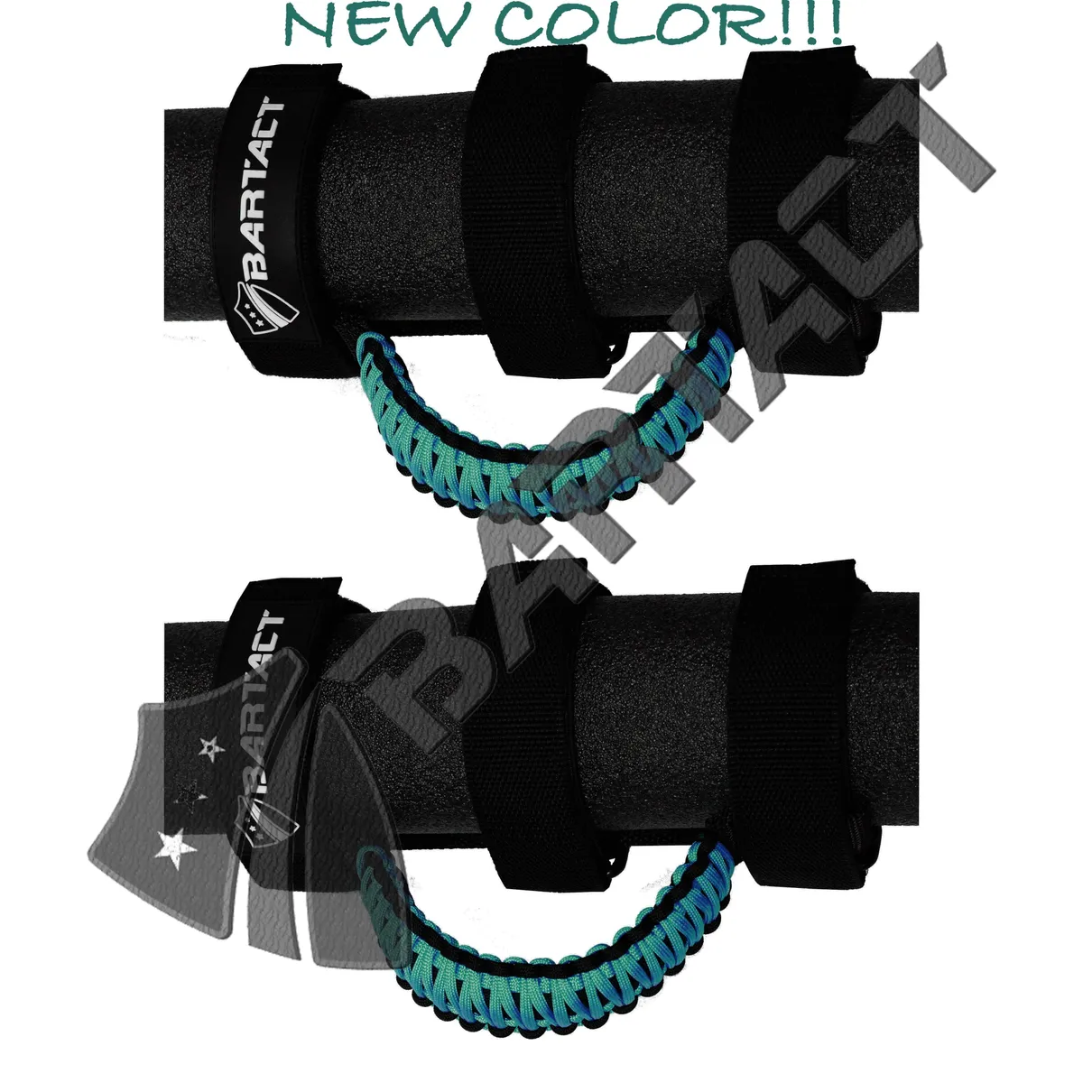Jeep® Grab Handles for Roll Bar (PAIR of 2) Paracord Grab Handles for Jeep® Wrangler, Gladiator, Polaris RZR, CanAm Maverick X3 product image