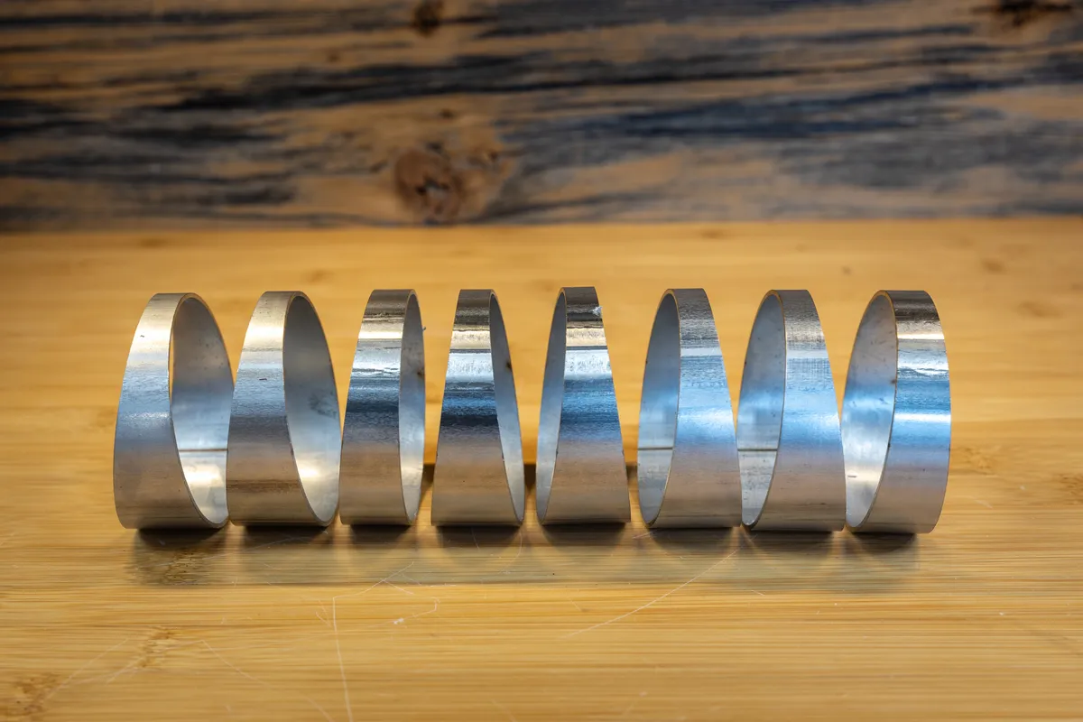 Universal T304 Stainless Steel 3 Inch Diameter 180 Degree Pie Cut Kit MBRP product image