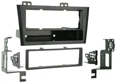 Metra Electronics Turbokits; Radio Installation Kit; Incl. Instructions/Hardware/Under-Radio Storage Pocket/Snap-In Iso Support System; Recessed Din Opening; High-Grade ABS Plastic;