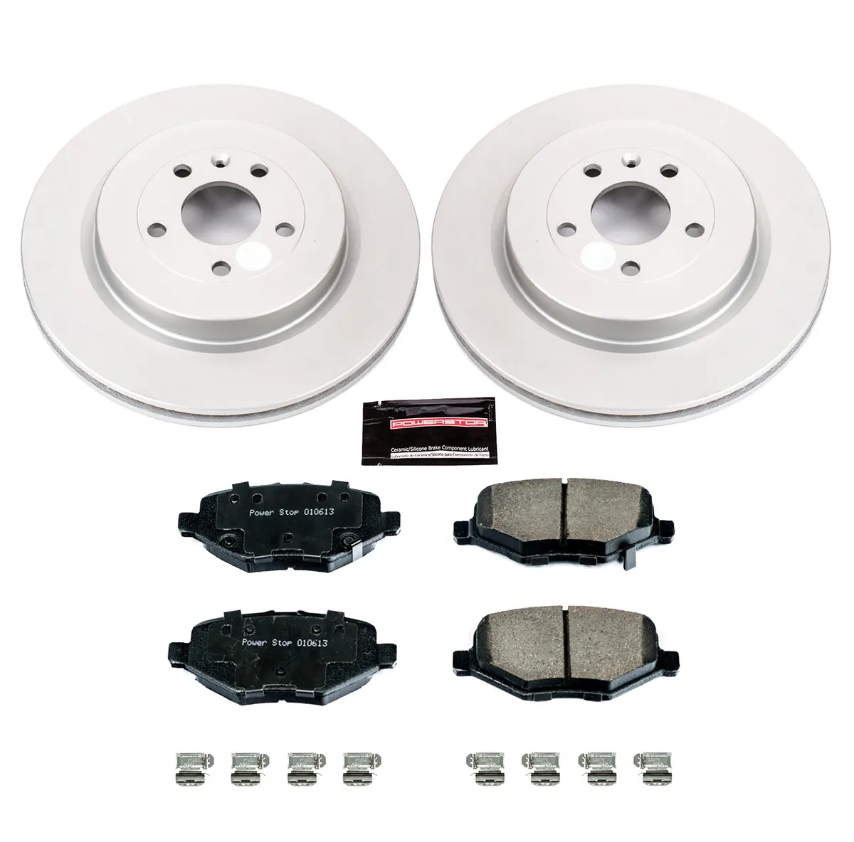Z17 Geomet Coated Rotor Kit: Genuine Geomet Fully Coated Rotors; Ceramic Pads W/Hardware product image
