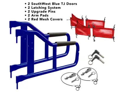 Steinjager Steinjäger Doors Wrangler TJ 1997-2006 Trail, Tubular Style Southwest Blue