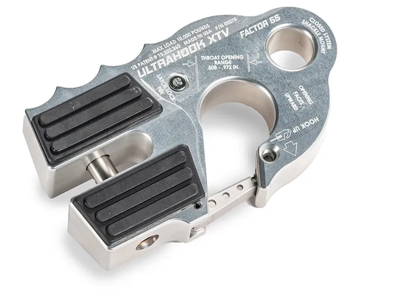 Factor 55 00275-04 Ultrahook Xtv Winch Hook With Shackle Mount -- Black product image