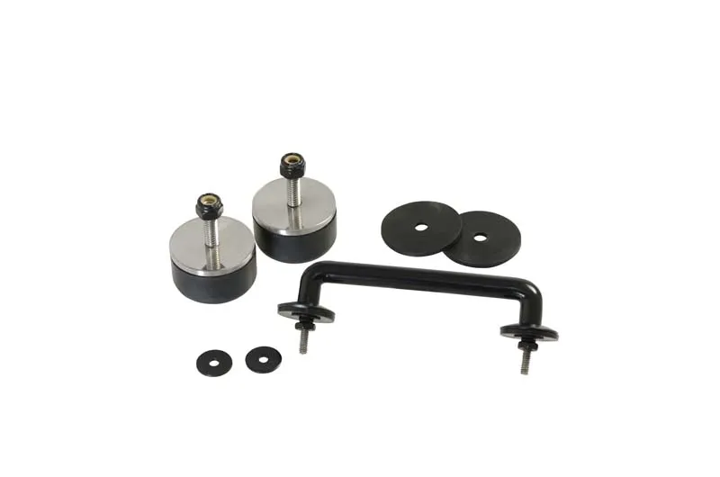Jeep TJ/JK Windshield Tie Down Kit 97-14 Wrangler TJ/JK Powdercoat Black Kentrol product image