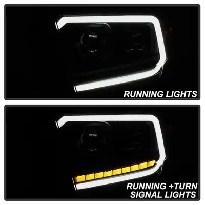 Spyder Auto 1421 Tundra/2018 Tundra sr And Sr5 Only LED Light Bar Projector Headlights Blac