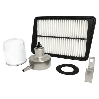 Crown Automotive Jeep Replacement Blacksilverwhite Master Filter Kit w/ 2.4l Engine;includes Air, Oil Filters And Fuel Filter w/ Regulator