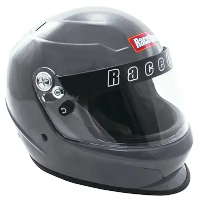 Racequip Pro Youth Jr Fullface Model Sfi 24.1 Auto Racing Helmet Gloss Steel