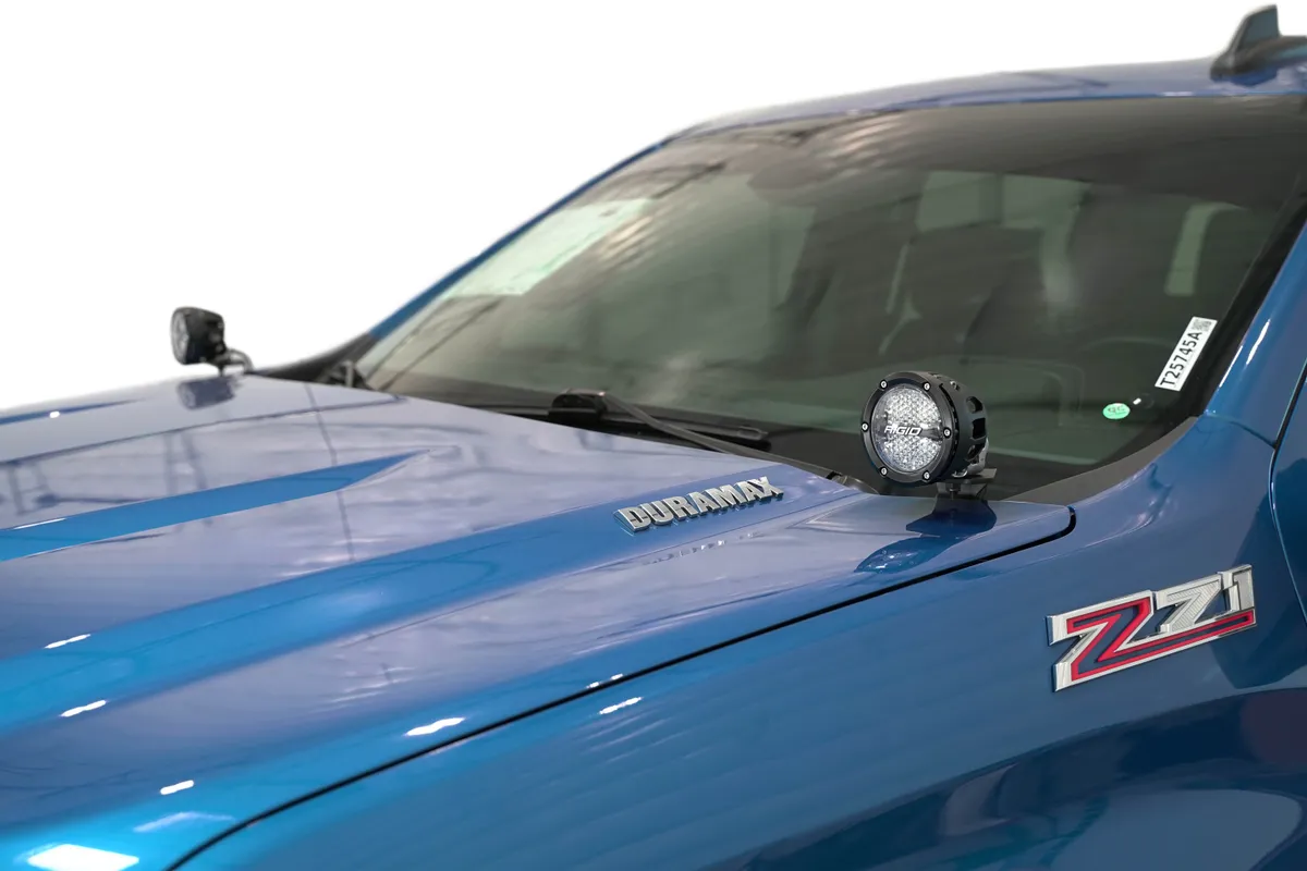 22c Silverado/Sierra 1500 Ditch Light Brackets Black product image