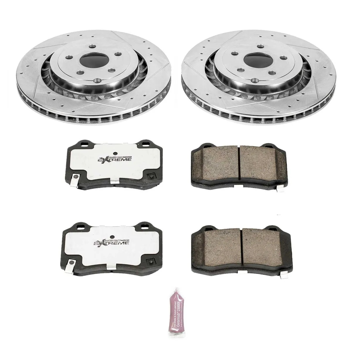 Z26 Street Warrior Upgrade Kit: Drilled/Slotted Rotors; Carbon-Fiber Ceramic Pads W/Hardware product image
