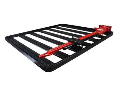 Front Runner Hi-Lift Jack Bracket; Top Mount; Incl. Handle Bracket; Base Bracket; Installation Hardware; Black Powder-Coated; High Strength Steel;