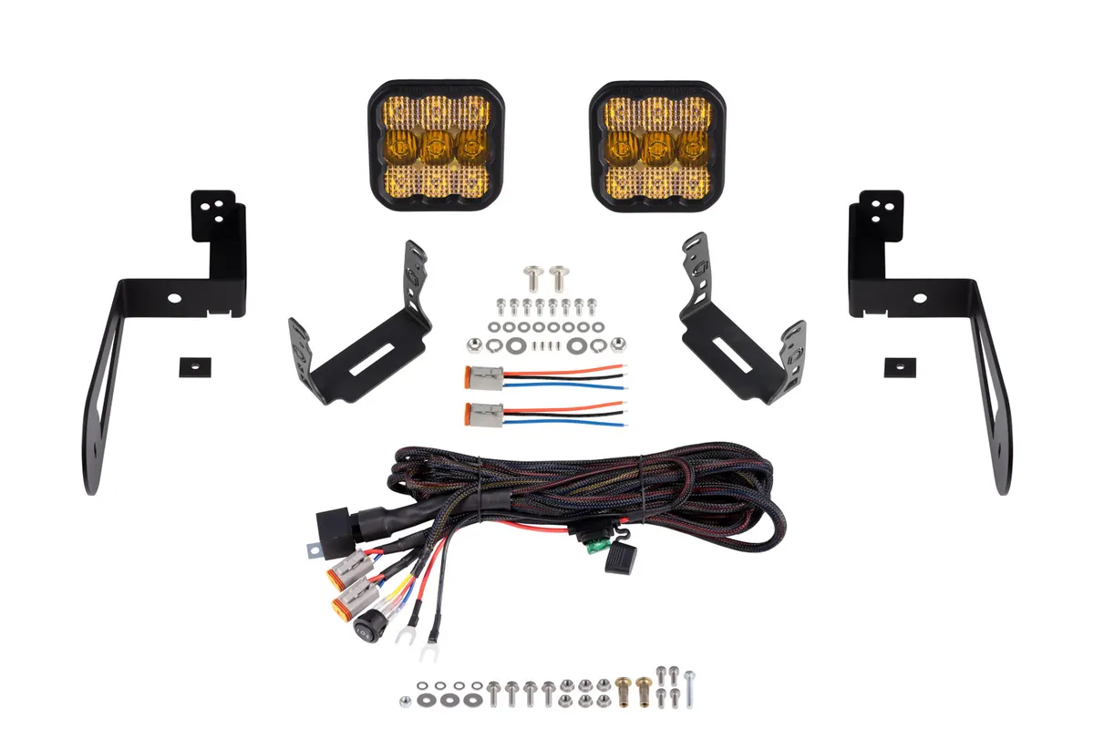 Diode Dynamics - Jeep JK SS5 CrossLink Bumper Lightbar Kit, Pro Yellow Combo product image