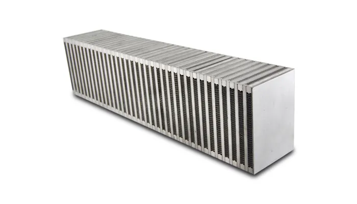 Vertical Flow Intercooler Core; 24 in. Core Width; 4.5 in. Core Thickness; 6 in. Height; 6061 Aluminum; product image